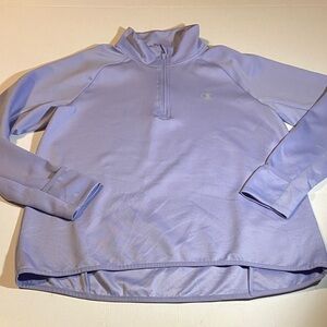 Champion Lavender Quarter-Zip Top